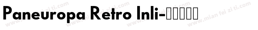Paneuropa Retro Inli字体转换